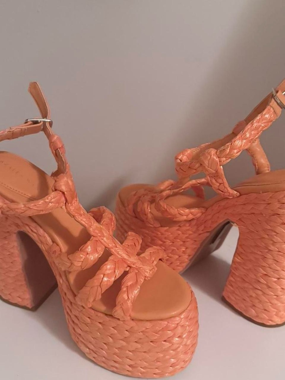 AKIRA Coral Braided Platform Sandal